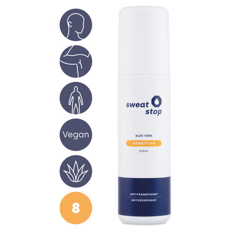 SweatStop Sensitive Body Spray Aloë Vera