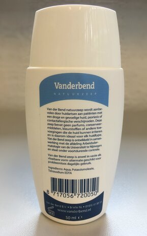 mini vanderbend natuurzeep 50 ml